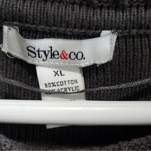 Style & Co long grey sweater size XL - Picture 4 of 4